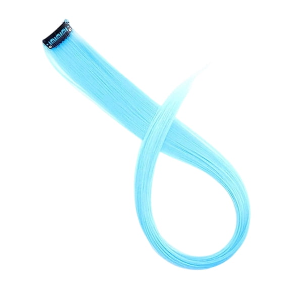 22 Inch Straight Clip In Synthetic Fiber Hair Extensions for Party Wigs