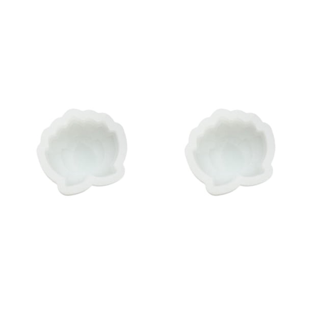 Molde de silicona para pasteles Inteprter Mooncake molde para galletas dulces gelatinas lavable para hornear accesorio de cocina 2piezas Flor