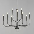 thumbnail image 3 of 24819BK Maxim Lighting Vela - 9 Light Chandelier-24 Inches Tall and 32 Inches Wide-Black Finish    -Traditional Installation, 3 of 5