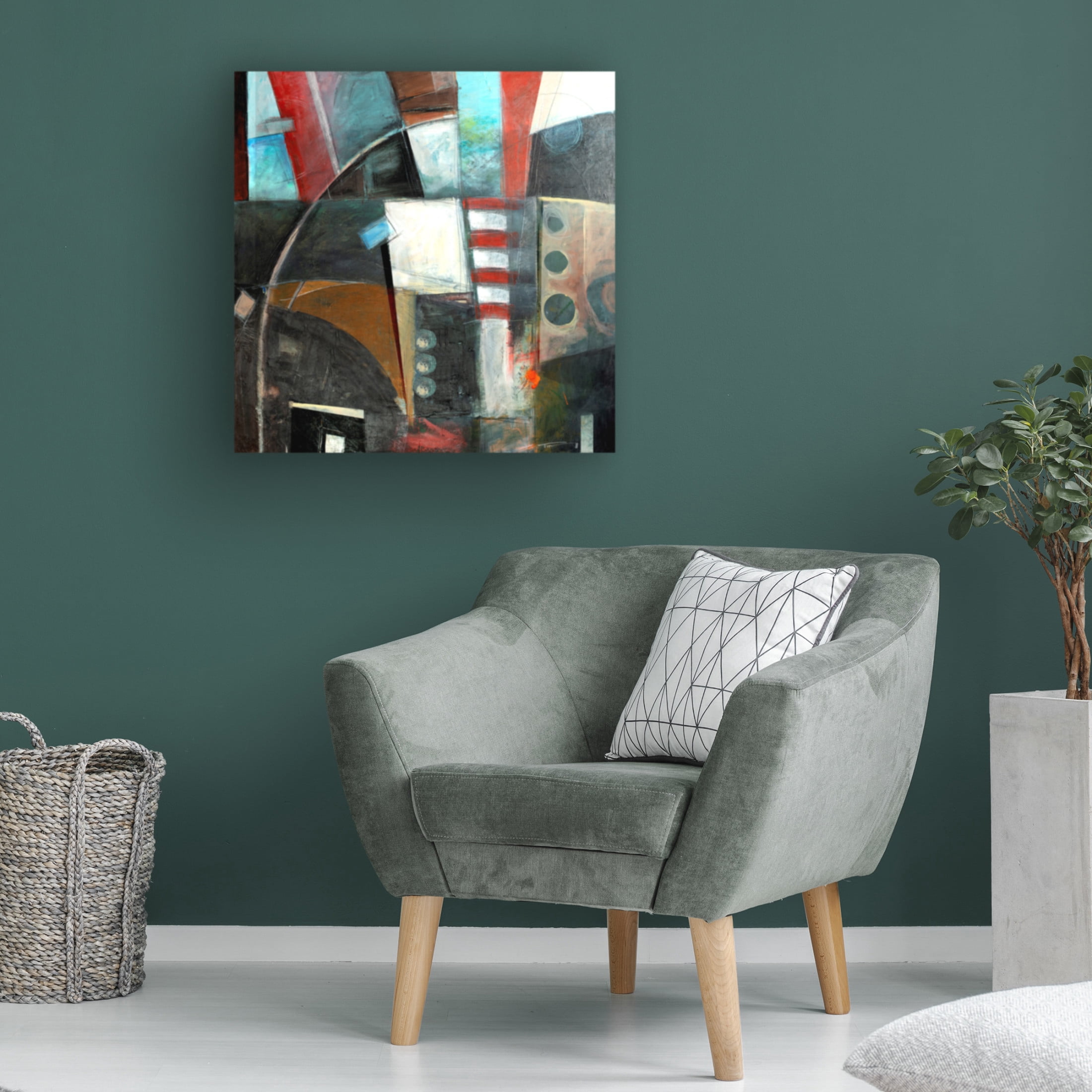 Canvas Wall Art - Tim Nyberg 'Pandamonium' Wall Art for Living Room, Bedroom, or Office Décor by Trademark Fine Art - 24 x 24 Inches