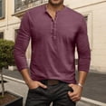thumbnail image 2 of VJATTWR Men's Long Sleeve Shirt,Lightweight T-Shirt Tee Solid Color Casual Pullover Tops Xxl, 2 of 4