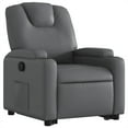 thumbnail image 3 of vidaXL Stand Up Recliner Chair Grey Faux leather, metal, plywood Single, 3 of 5