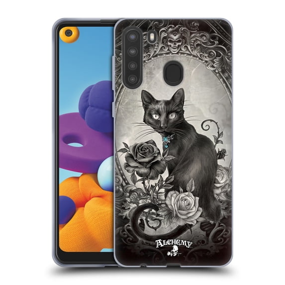 Head Case Designs Officially Licensed Alchemy Gothic Cats Paracelsus Soft Gel Case Compatible with Samsung Galaxy A21 (2020)