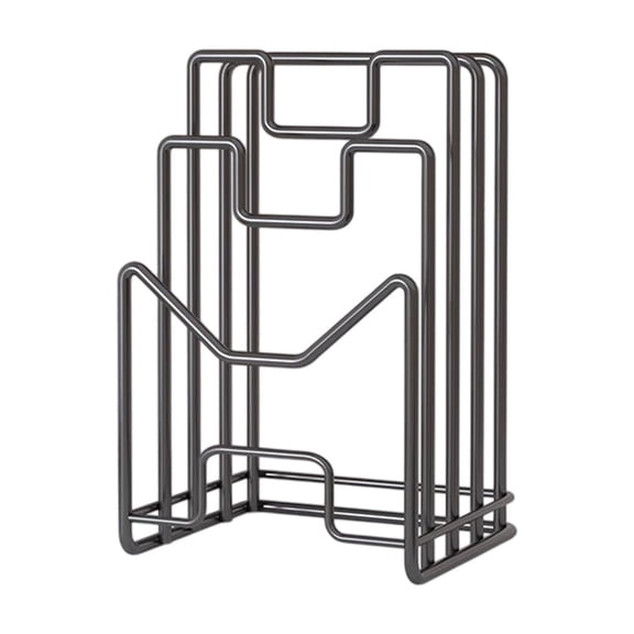 Kraoden Multifunctional Kitchen Chopping Board Shelf, Pot Lid Rack, Storage Rack for Vegetables and Plates, Durable Iron Countertop Organizer, Easy to Use and Access