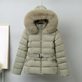 thumbnail image 5 of Winter Jackets for Women Short Padded Coat Winter Warm Thermal Outerwear With Hood Detachable Windproof Jacket For Cold Weather Winter Coats for Women, 5 of 7