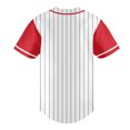 thumbnail image 4 of Striped Baseball Jersey Shirt for Men Stripes Baseball Shirts Sports Uniform, 4 of 5