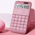 thumbnail image 2 of Musbetu Desktop Calculator Solar Powered Battery Operated 12 Digits Detachable Buttons Large LCD Display Student Finance Calculator Office Supplies, 2 of 7