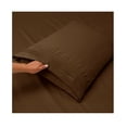 thumbnail image 2 of Egyptian Comfort 1800 Count 4 Piece Twin Bed Sheet Set Deep Pocket Bed Sheets Chocolate Brown, 2 of 3