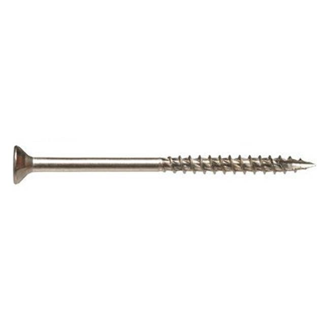 42488 Power Pro Wood Trim Screws, Exterior, Star Head, Stainless Steel
