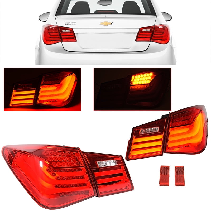Rear LED Tail Lights For 20112015 Chevrolet Cruze BM Euro Style 4 Door