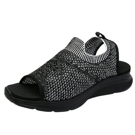 

Sandals For Women Summer Fashion Women Summer Mesh Sport Comfortable Wedges Shoes Beach Peep Toe Breathable Sandals Stylish Shoes