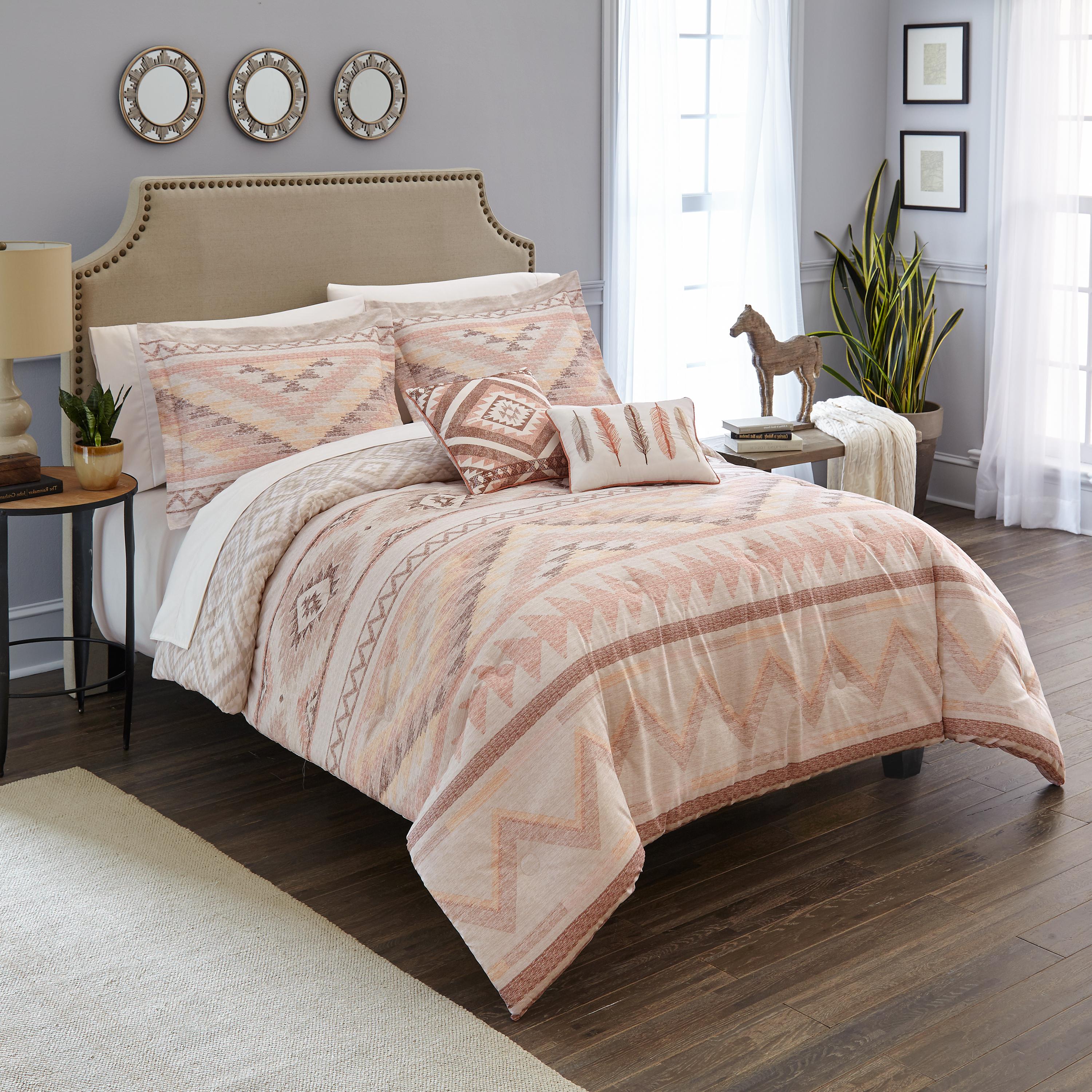 Southwest Comforter Set Tribal Feather Lodge Native Full Queen 5pc