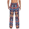 thumbnail image 4 of FORMRS Mens Pajama Pants with Pockets Soft Cotton Sleepwear Lounge Bottoms, Sizes S-2XL, Blue Abstract Eagle, 4 of 7