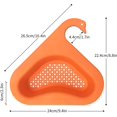 thumbnail image 2 of LAICAIW 4Pcs Kitchen Sink Drain Basket,Drain Basket,Hanging Filter Drain Rack,Triangle Sink Drainer Basket,Swan Drain Basket,Kitchen Triangular Sink Strainer Rack, 2 of 7