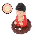 thumbnail image 4 of Estatua De Buda Que Asiente Con Energía Solar, Tathagata Automático Para Decoraciones De Asiento De Loto, Figura De Tablero De Monje Que Asiente Con La Cabeza, 4 of 7