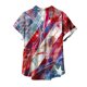 thumbnail image 4 of Lata de Agua para Plantas, Flores Casuales de Moda Y Plantas Impresas Camiseta de Manga Corta Top Hecha de Poliéster Ligero para Mujeres, Pantalones Cortos de Mujer, 4 of 5