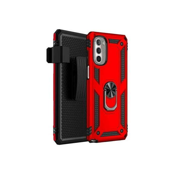 SaharaCase Military Kickstand Series Case for Motorola Moto G Stylus 5G (2022) Red (CP00288)