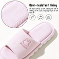 thumbnail image 3 of CHICVOMEY Slippers for Women Cozy Soft Lightweight Slip-On House Slippers Linen Cotton House Shoes with Memory Foam for Bedroom Indoor Slippers, 3 of 9
