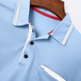 thumbnail image 6 of Guluxicc Men's Dress Shirts with Pocket Pullover Button Closure Short Sleeve Henley Tops for Business Casual Wear Spring Summer Casual Outfits, 6 of 8