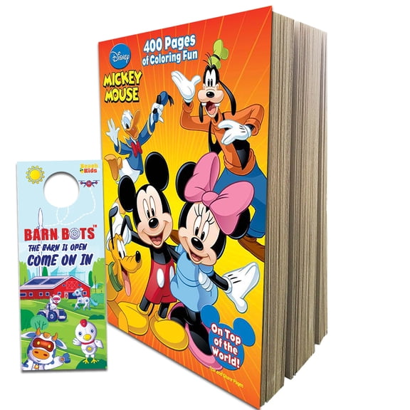 Disney Mickey Mouse: 400 Pages of Coloring Fun Plus Door Hanger