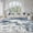 Blue, variant on Area Rug Living Room Rugs: 9x12 Large Soft Indoor Carpet Modern Abstract Rug with Non Slip Rubber Backing for Under Dining Table Nursery Home Office Bedroom White Gray Blue