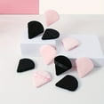 thumbnail image 3 of 10-piece Fan-shaped Powder Puff Set (2 Colors), Soft Velvet Makeup Puff, Beginner Facial Makeup Tool, 3 of 10