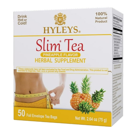 Tea HYLEYS Slim Weight Loss w/ Pineapple 50 Tea Bags