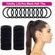 thumbnail image 2 of 50 gomas elásticas para el pelo sin metal, para sujetar coletas, de 4 mm, negras, pequeñas., 2 of 4