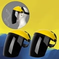 thumbnail image 3 of Casco de protección facial nieb para cabeza Casco de soldadura de visera Casco de soldadura profesion reutilizable para hombres y amarillo top negro Yotijar protector facial para carpintería, 3 of 8
