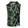 thumbnail image 6 of Men’s Sleeveless Hoodie Vest with Drawstring Hood and Front Pocket Casual Loose Fit Camouflage Print Athletic Top for Outdoor Activities, 6 of 7