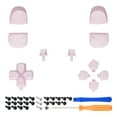 thumbnail image 3 of eXtremeRate Cherry Blossoms Pink Replacement D-pad R1 L1 R2 L2 Triggers Share Options Face Buttons for ps5 Controller BDM-010/020, 3 of 5