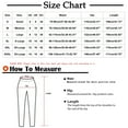 thumbnail image 3 of Inleife Women's Casual Pants Fashion Solid Color Drawstring Elastic High Waist Texture Straight Barrel Pants, 3 of 6