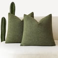 thumbnail image 4 of Tunhigl 17.72" x 17.72" Solid Boucle Texture Pillow Covers, Nylon, Cozy Textured Throw Pillow Cases for Sofa & Home Decor, 4 of 5