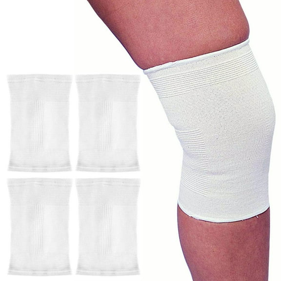 4 Knee Support Wrap Brace Sleeve Elastic Muscle Arthritis Sports Pain Relief New