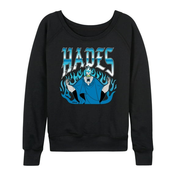 Disney Villians - Hades Angry Flames - Women's French Terry Pullover Sweatshirt