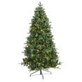 thumbnail image 3 of Nearly Natural 6' Green Spruce Artificial Christmas Tree Prelit 180 Clear LED Lights, 3 of 11