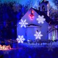 thumbnail image 2 of LED Christmas Light Moving White Snowflake Spotlight 4W LED Landscape Projector Lamp Light for Holiday Christmas Tree Garden Patio Stage House Decoration, 2 of 7