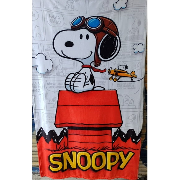 Exclusiva! Cobija Frazada Ultra Suave Snoopy Aviador