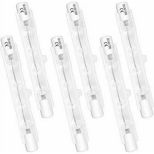 Lámpara de tubo halógena de larga vida útil, bombilla halógena de doble extremo R7s de 78 mm, 100 W, 230 V, ángulo de haz omnidireccional, fácil instalación para tiendas y oficinas, encendido