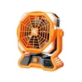 thumbnail image 1 of Injueey ABS al aire libre tienda ventilador luz silenciosa Control remoto fuente de alimentación de emergencia doble hoja Electrodomésticos Naranja 20000MA, 1 of 6