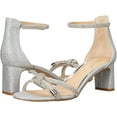 thumbnail image 7 of Jewel Badgley Mischka Womens Lena Heeled Sandal 10 Silver, 7 of 7