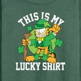 thumbnail image 3 of Garfield - This Is My Lucky Shirt - Women's Lightweight French Terry Long Sleeve Shirt, 3 of 5