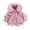 Pink, variant on Aoochasliy Coats for Girls Casual Toddler Long Sleeve Fuzzy Warm Coats Winter Hoodie Hairball Thick Coat Cloak