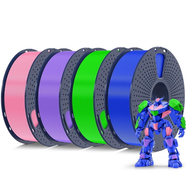 Filamento para impresora 3D SUNLU PETG de 1,75 mm, paquete de 4 kg