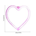 thumbnail image 2 of USB-Powered Valentine's Day LED Neon Heart Lights - Romantic Decorative Lamp for Wall, Bedroom & Room, Perfect for Photo Shoots & Party Backdrops, Festive Love-Themed Lighting, 7.87*8.27in, Pink, 2 of 7