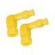 thumbnail image 3 of 2 Tapones de Bujía para Motocicleta con Modificación de Ángulo de 90 degree y Protección de Silicona Amarillo, 3 of 9