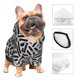 thumbnail image 3 of Fotbe Weave Geometric Sudadera con Estampado para Perros Pequeños – Suéter con Capucha para Mascotas, Tela Suave de Forro Polar con Bolsillo-XX-Large, 3 of 7
