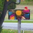 thumbnail image 4 of Yayeee Mailbox Cover Magnetic Large Size Post Box Cover Wrap Decor, Futuristic Circles, 4 of 9