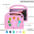 thumbnail image 6 of Dteck Crossbody Strap Kids Case for iPad 9th 8th 7th Generation,Cute EVA Hand Grip Case Shockproof Kickstand Cover with Shoulder Strap for iPad 10.2 inch 2021/2020/2019,Pink, 6 of 6