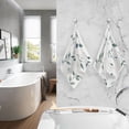 thumbnail image 2 of Ryvnso Leaf Pattern Cotton Hand Towels Sets Face Towel 2 PCs Bathroom Decorative, 2 of 7